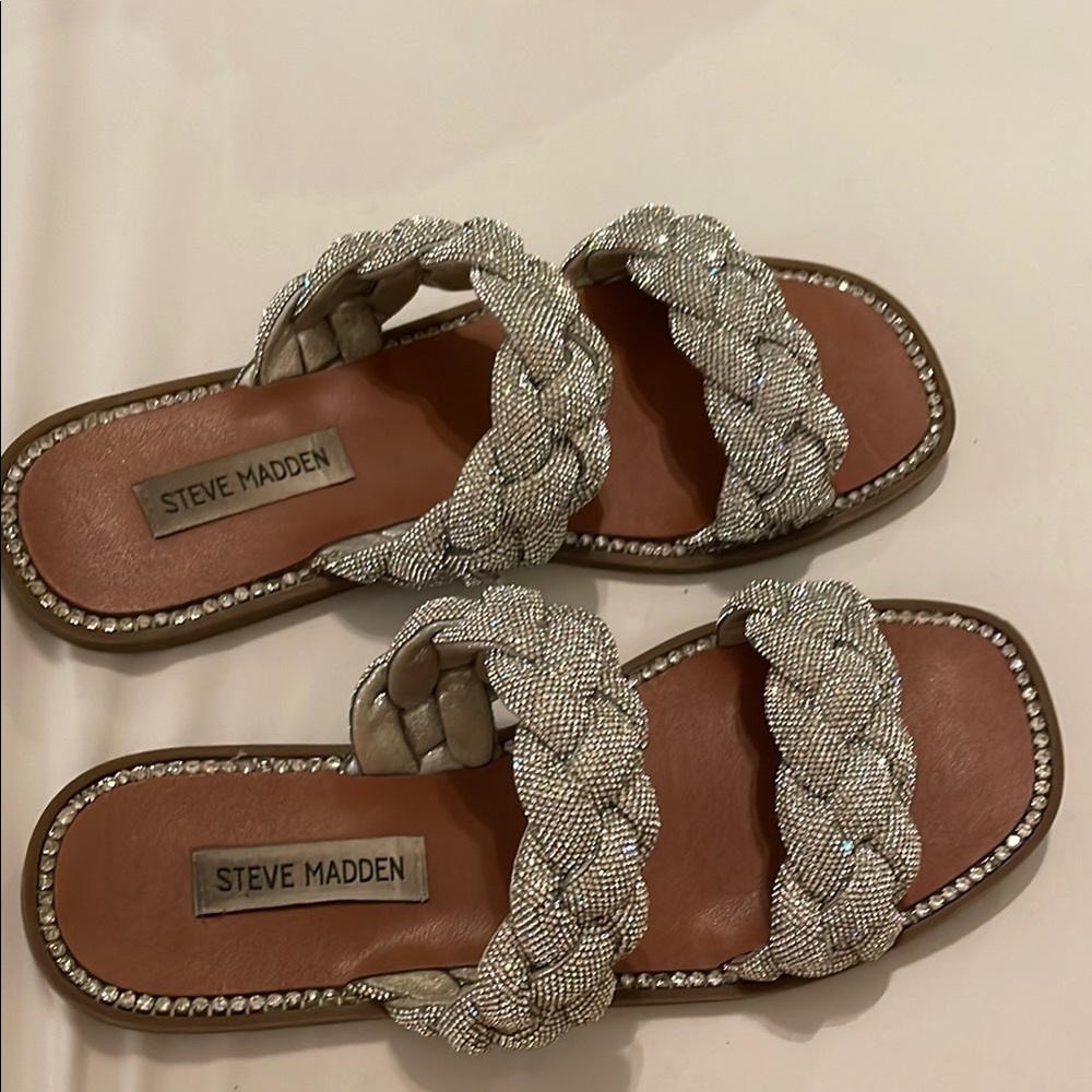 Steve Madden Women's Silver Sandals